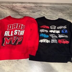 Kids' Red and Black Graphic Sweatshirts